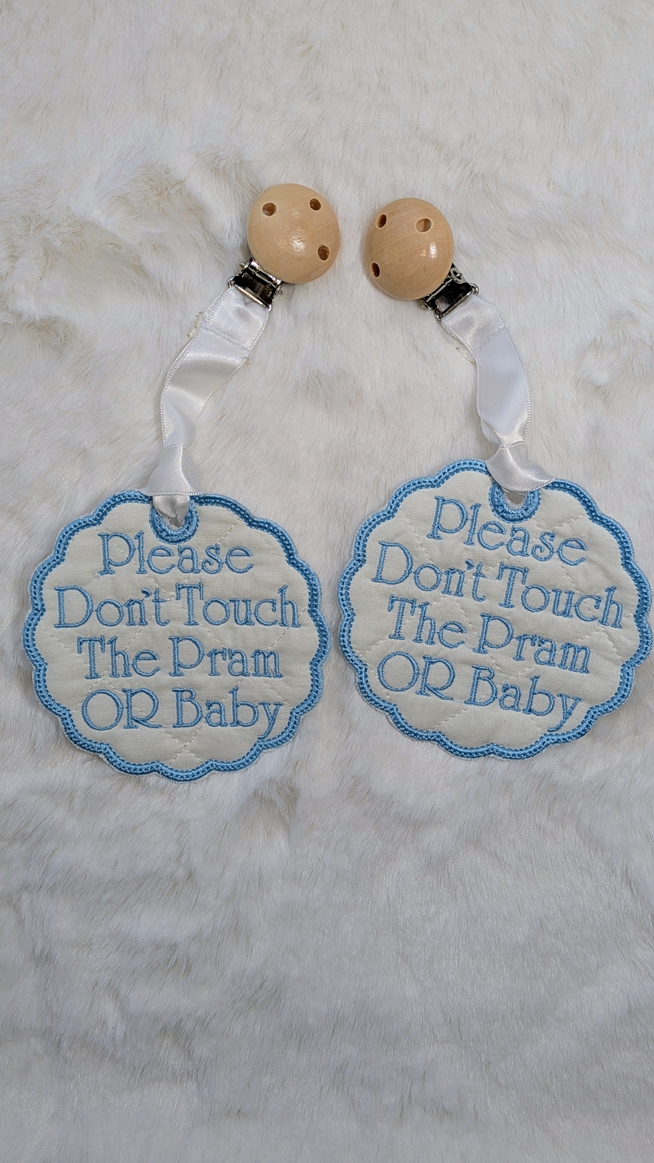 Baby pram tag baby blue 💙