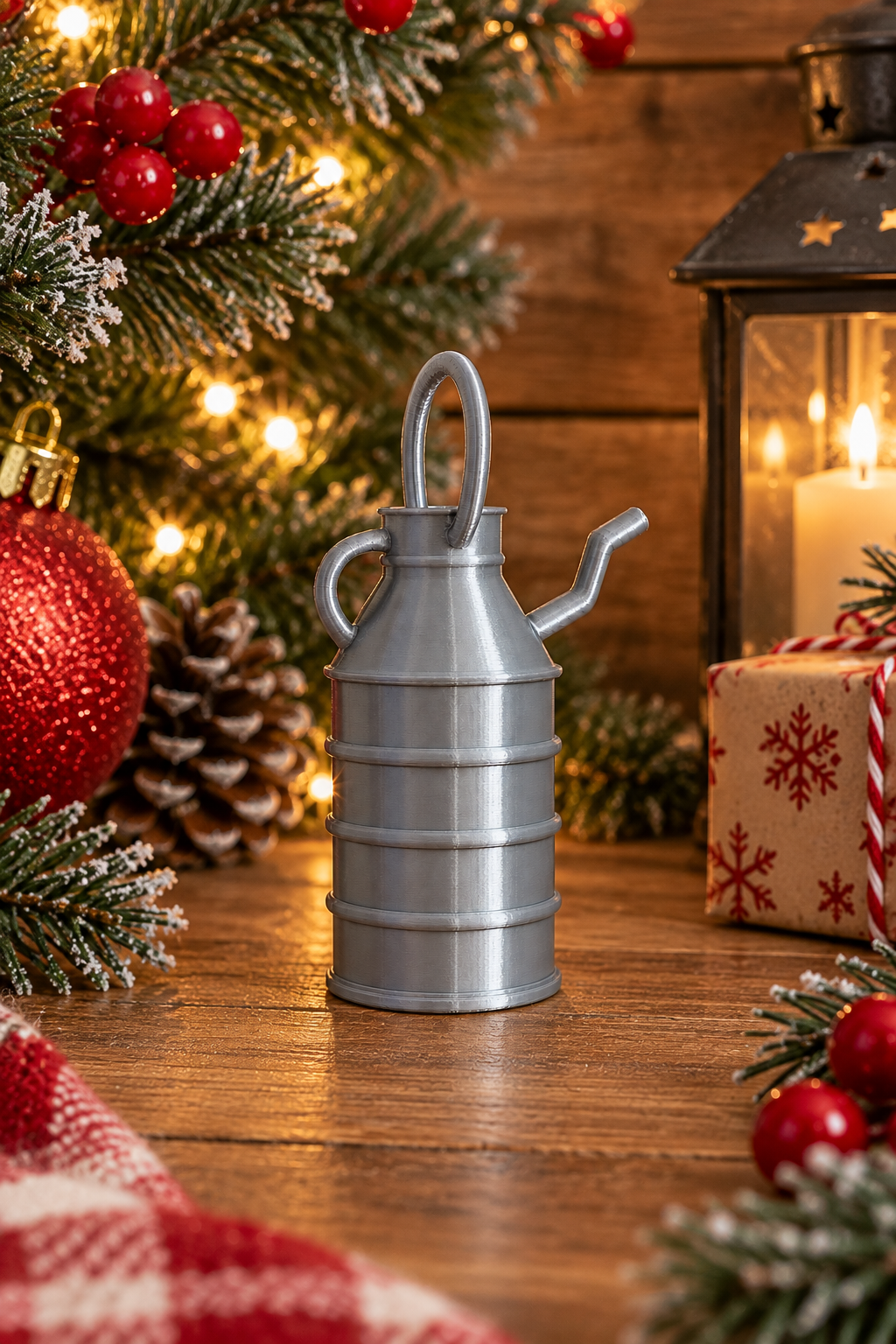 Water can Christmas tree decoration